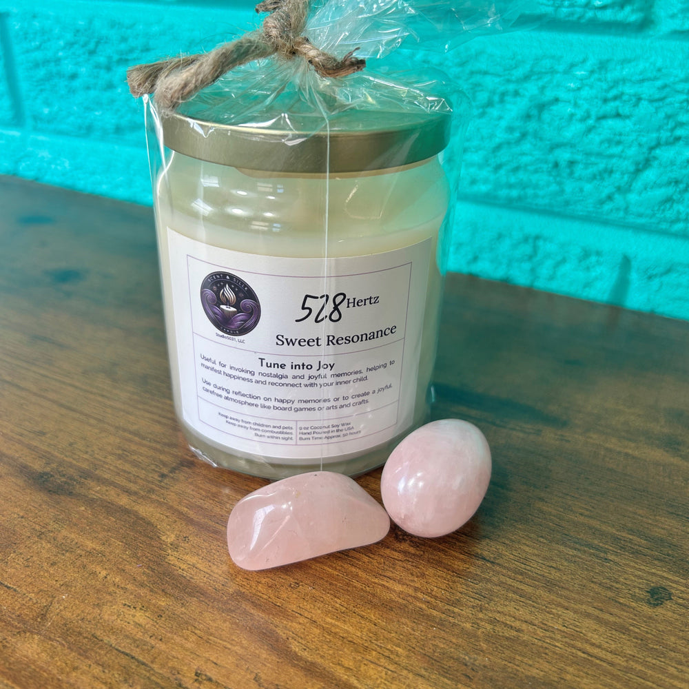 Sweet Resonance: 528 Hz Manifestation Candle